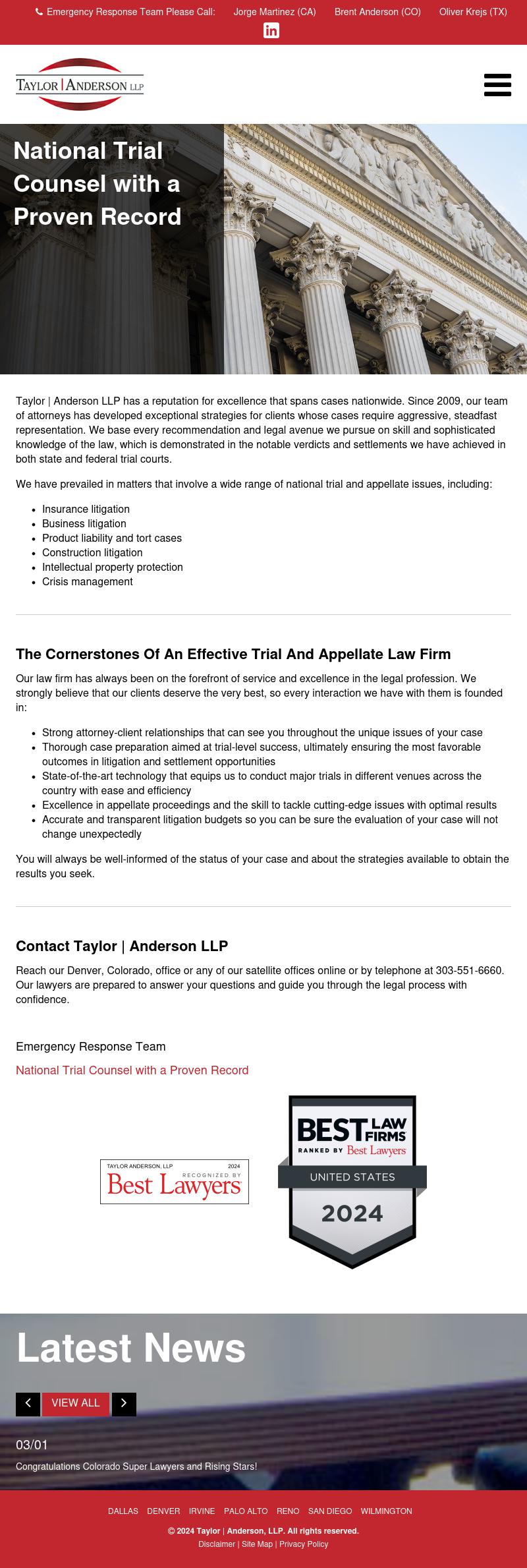 Taylor | Anderson, LLP - Sacramento CA Lawyers
